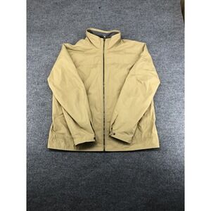 Timberland Jacket Mens XL Tan Full Zip Lightweight Outdoor Windbreaker Classic